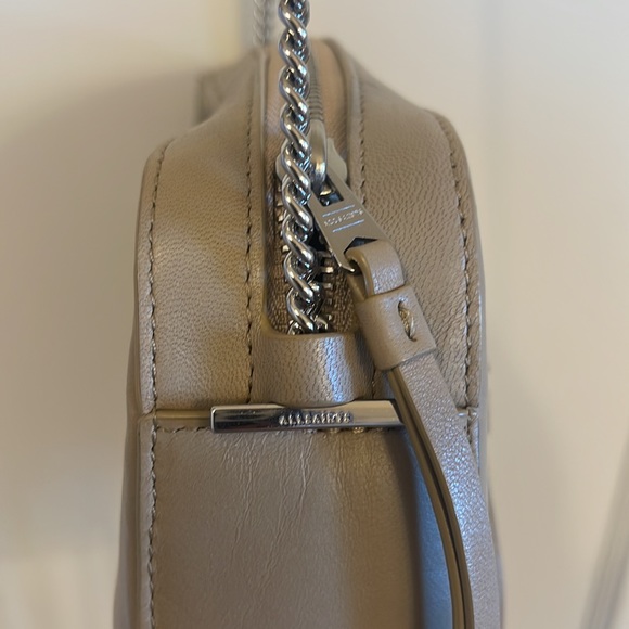 All Saints Chain Crossbody // Tan & Silver - Picture 5 of 9